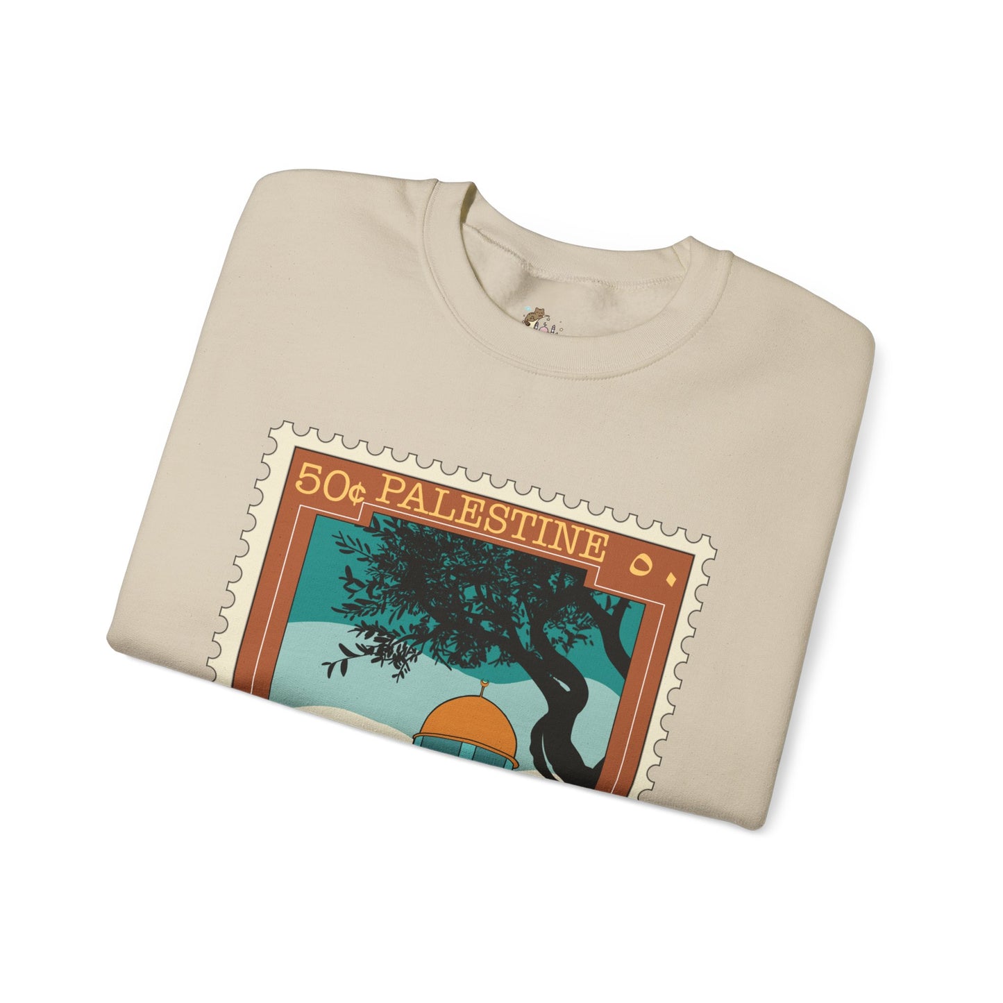 Palestine Stamp Unisex Heavy Blend™ Crewneck Sweatshirt