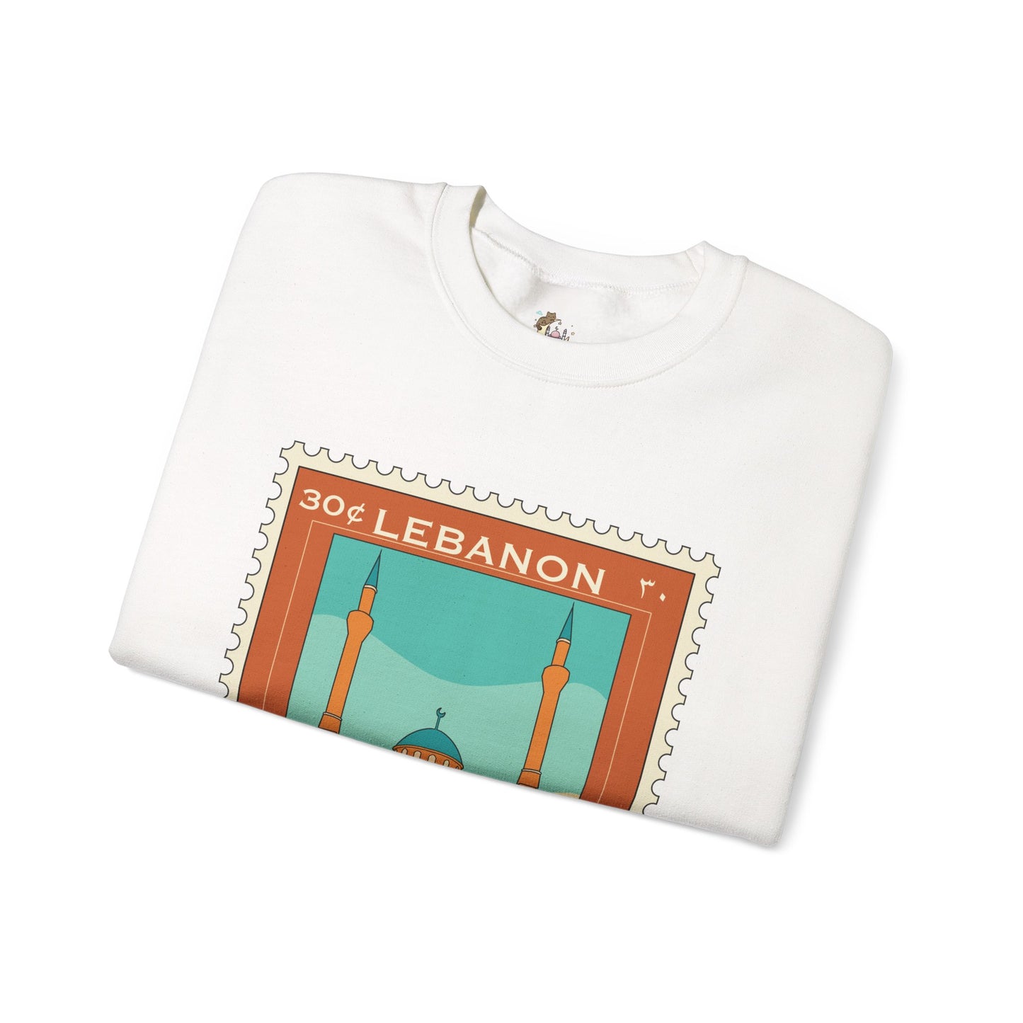 Lebanon Stamp Unisex Heavy Blend™ Crewneck Sweatshirt