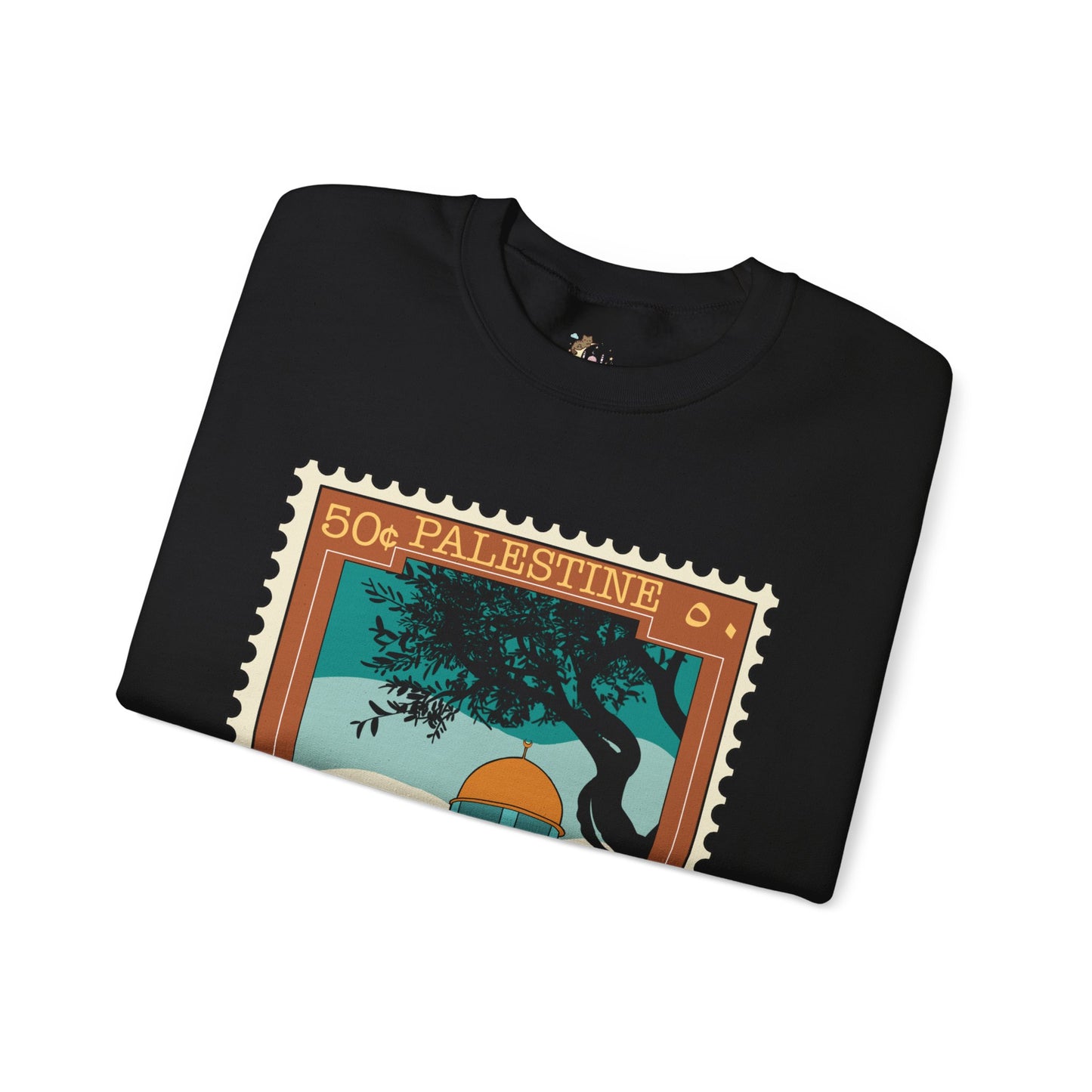 Palestine Stamp Unisex Heavy Blend™ Crewneck Sweatshirt