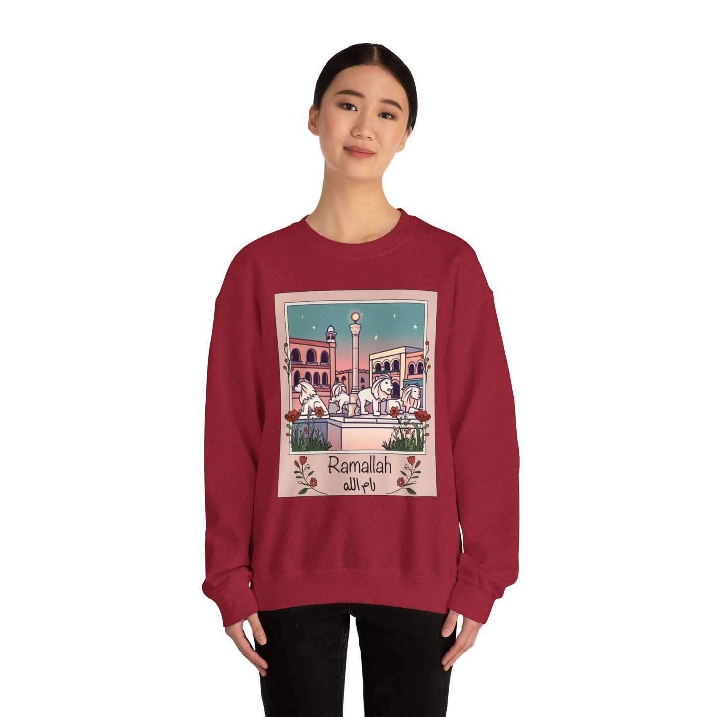 Palestine Ramallah Unisex Heavy Blend™ Crewneck Sweatshirt