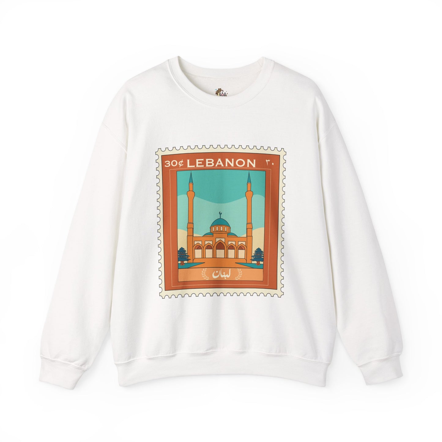 Lebanon Stamp Unisex Heavy Blend™ Crewneck Sweatshirt
