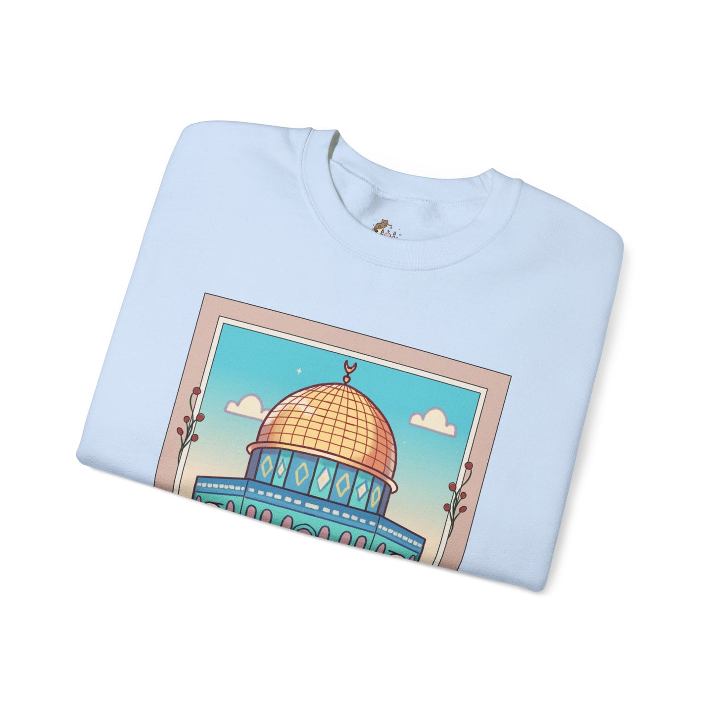 Palestine Al Quds Jerusalem Dome of the Rock Unisex Heavy Blend™ Crewneck Sweatshirt