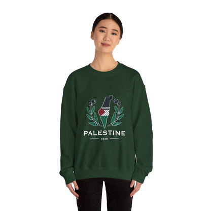 Palestine Olive Branch Unisex Heavy Blend™ Crewneck Sweatshirt