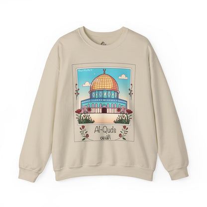 Palestine Al Quds Jerusalem Dome of the Rock Unisex Heavy Blend™ Crewneck Sweatshirt