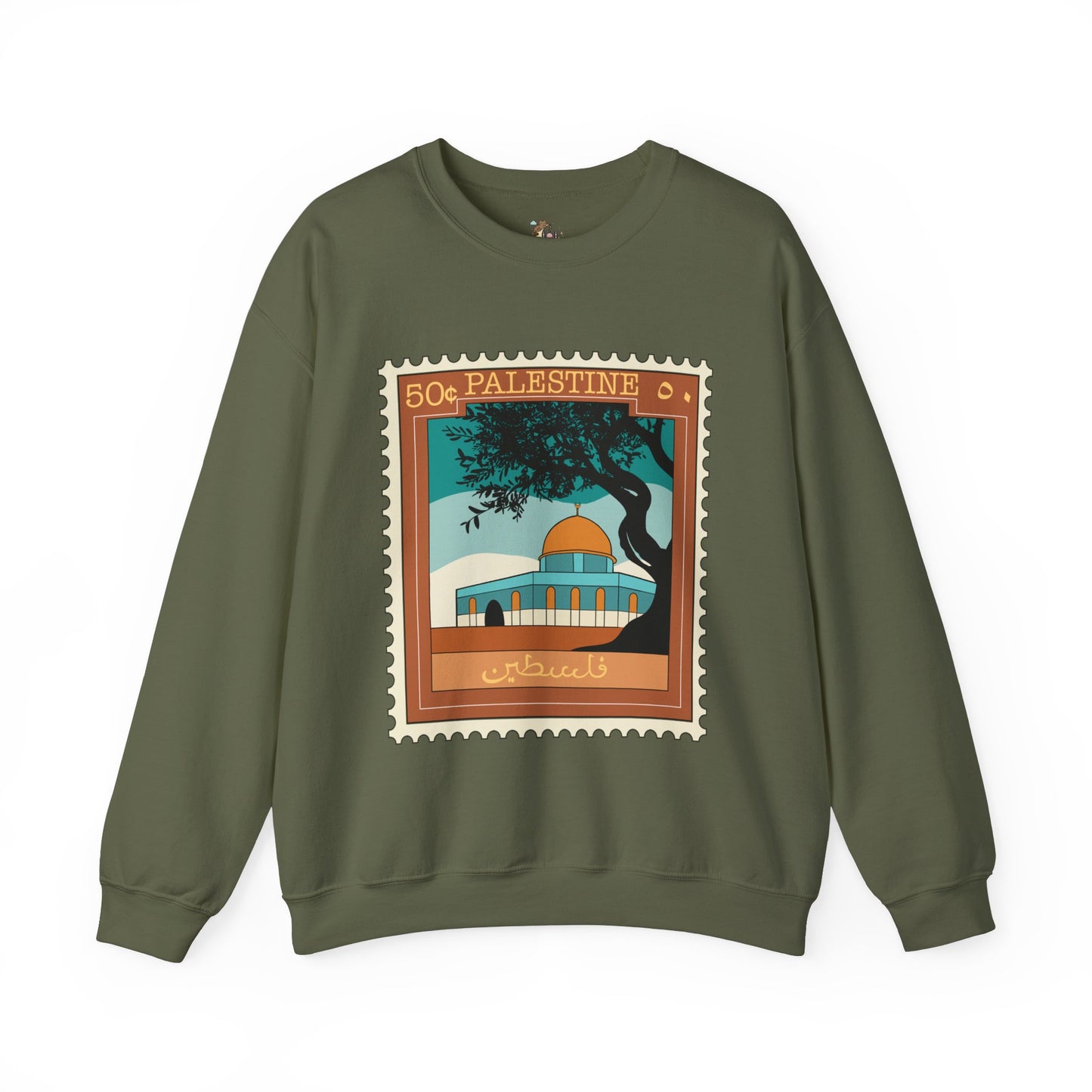Palestine Stamp Unisex Heavy Blend™ Crewneck Sweatshirt