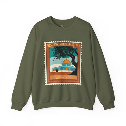 Palestine Stamp Unisex Heavy Blend™ Crewneck Sweatshirt