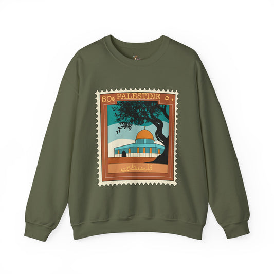 Palestine Stamp Unisex Heavy Blend™ Crewneck Sweatshirt