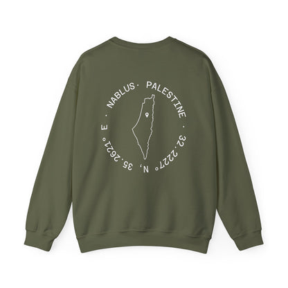 Palestine Nablus Unisex Heavy Blend™ Palestine Nablus Crewneck Sweatshirt