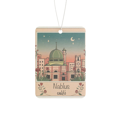 Nablus-Inspired Car Air Freshener - Aromatic Décor for Travel Lovers