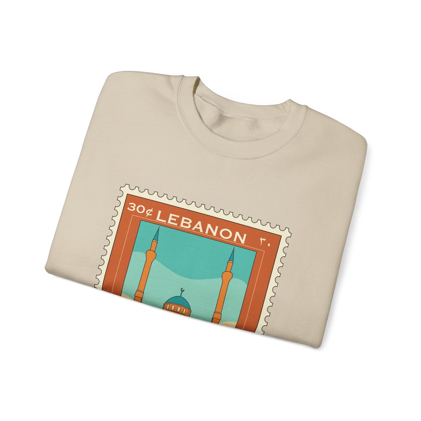 Lebanon Stamp Unisex Heavy Blend™ Crewneck Sweatshirt