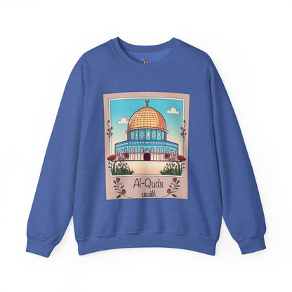 Palestine Al Quds Jerusalem Dome of the Rock Unisex Heavy Blend™ Crewneck Sweatshirt