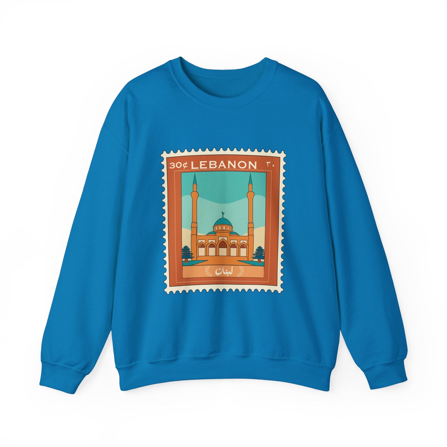 Lebanon Stamp Unisex Heavy Blend™ Crewneck Sweatshirt