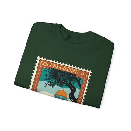 Palestine Stamp Unisex Heavy Blend™ Crewneck Sweatshirt