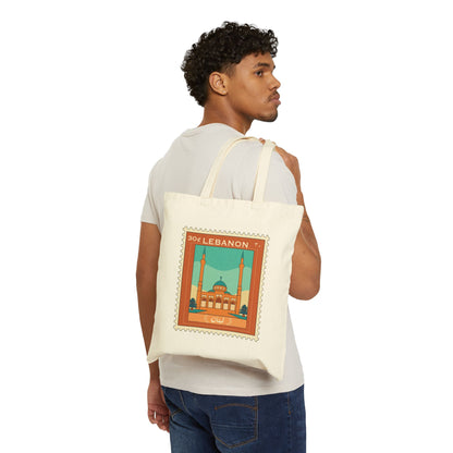 Vintage Lebanon Tote Bag - Eco-Friendly Cotton Canvas