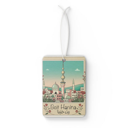 Beit Hanina Car Air Freshener - Refreshing Aroma with Unique Artistic Design