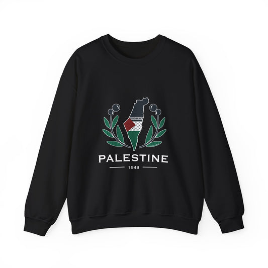 Palestine Olive Branch Unisex Heavy Blend™ Crewneck Sweatshirt