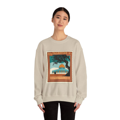 Palestine Stamp Unisex Heavy Blend™ Crewneck Sweatshirt