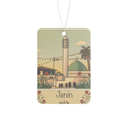 Palestine Jenin Decorative Car Air Freshener - Design for Home & Travel