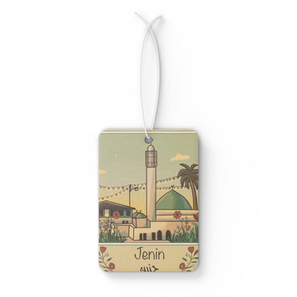 Palestine Jenin Decorative Car Air Freshener - Design for Home & Travel