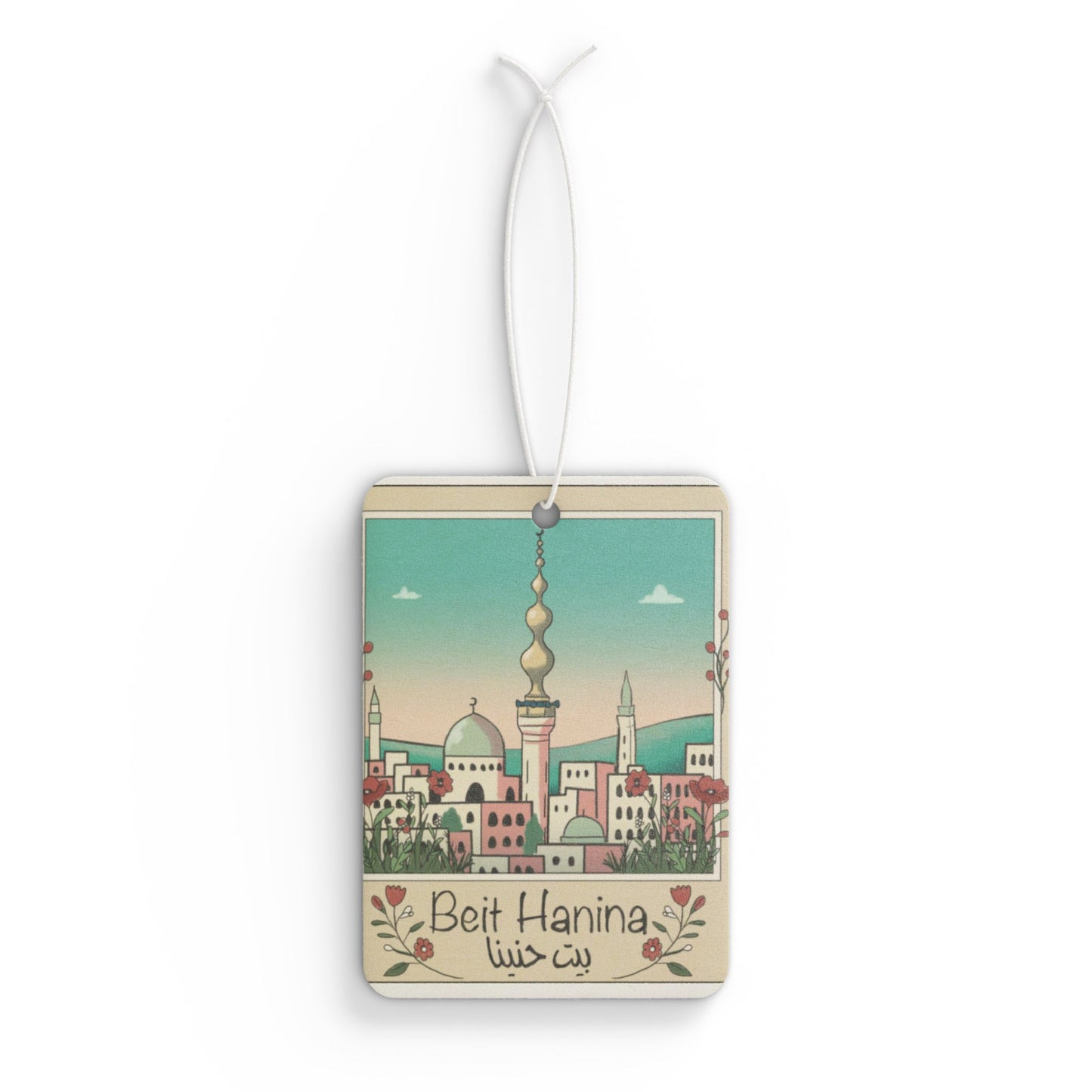 Beit Hanina Car Air Freshener - Refreshing Aroma with Unique Artistic Design