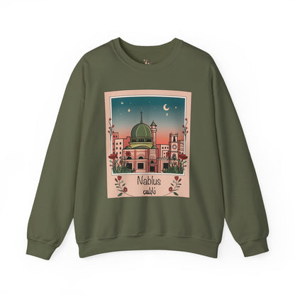 Palestine Nablus Unisex Heavy Blend™ Palestine Nablus Crewneck Sweatshirt