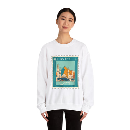 Egypt Stamp Unisex Heavy Blend™ Crewneck Sweatshirt