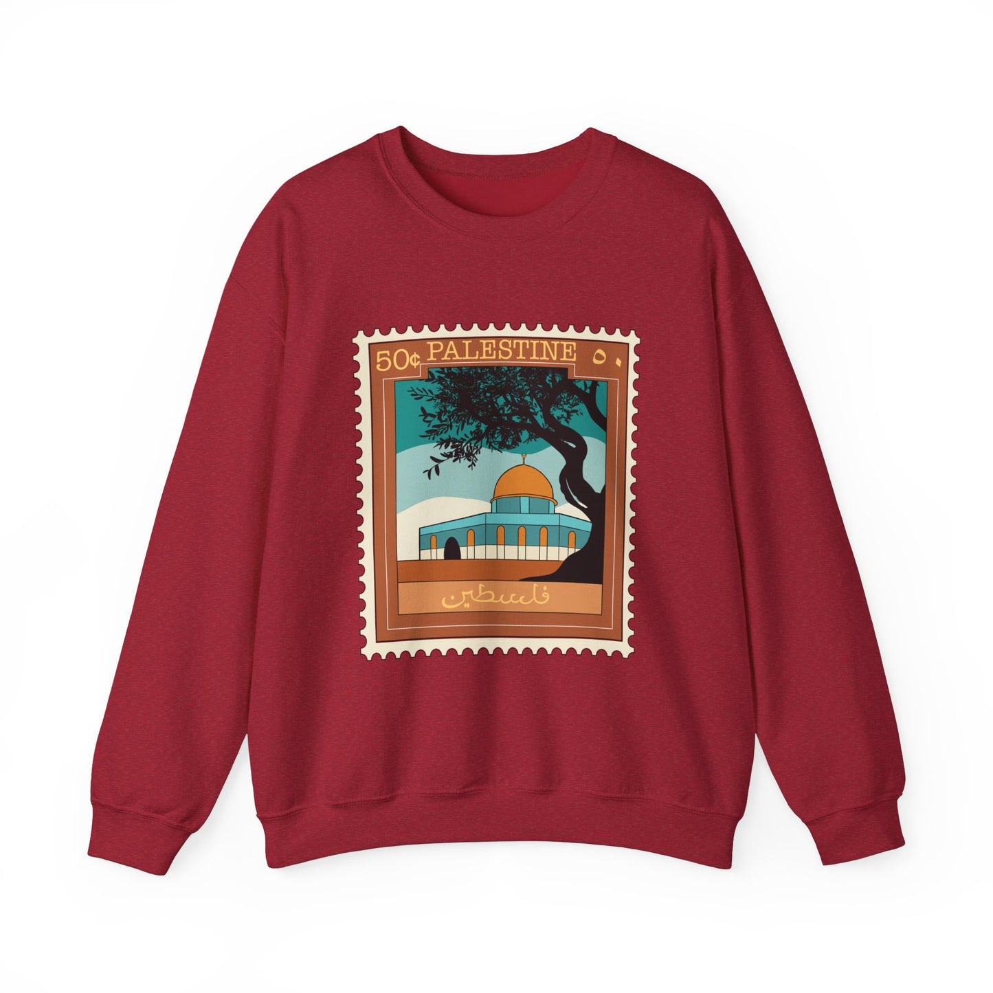 Palestine Stamp Unisex Heavy Blend™ Crewneck Sweatshirt