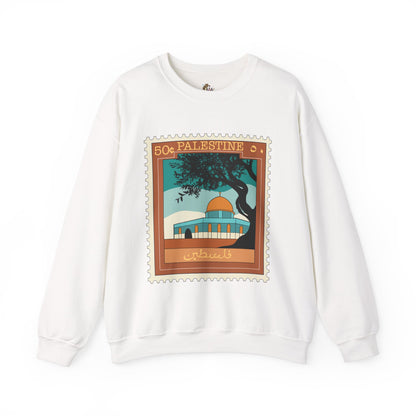 Palestine Stamp Unisex Heavy Blend™ Crewneck Sweatshirt