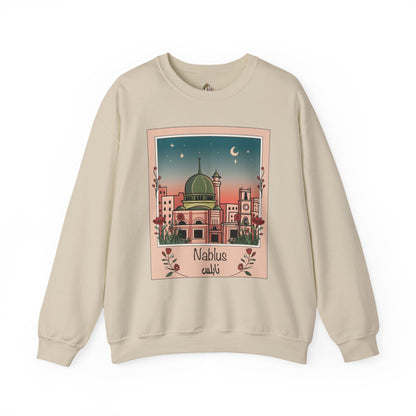 Palestine Nablus Unisex Heavy Blend™ Palestine Nablus Crewneck Sweatshirt