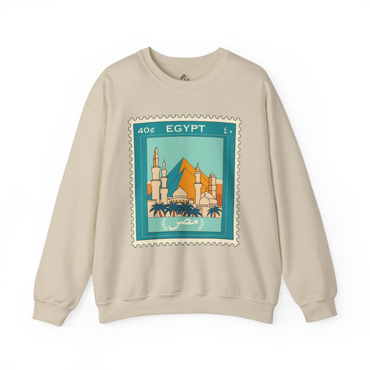Egypt Stamp Unisex Heavy Blend™ Crewneck Sweatshirt