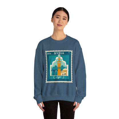 Syria Stamp Unisex Heavy Blend™ Crewneck Sweatshirt