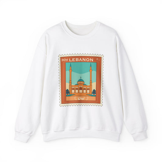 Lebanon Stamp Unisex Heavy Blend™ Crewneck Sweatshirt