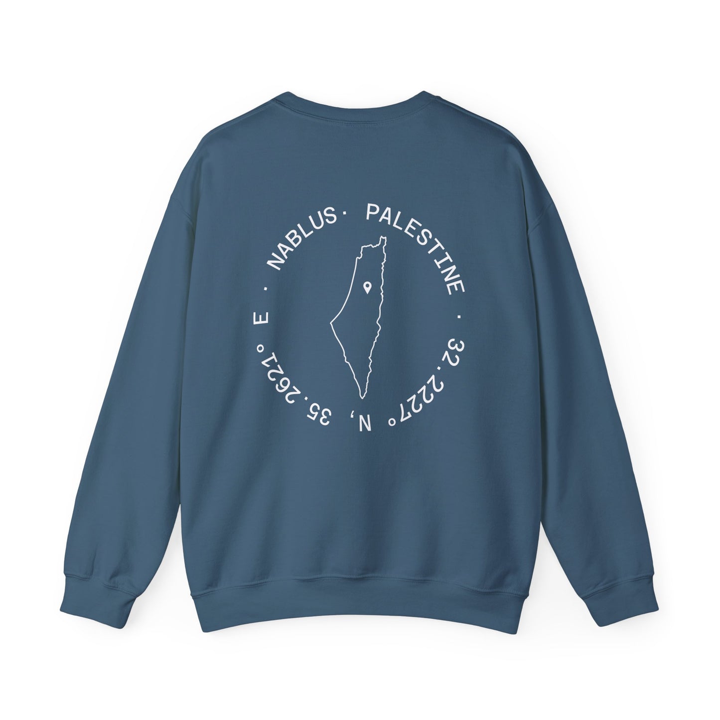Palestine Nablus Unisex Heavy Blend™ Palestine Nablus Crewneck Sweatshirt