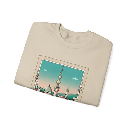 Palestine Beit Hanina Polaroid Unisex Heavy Blend™ Crewneck Sweatshirt