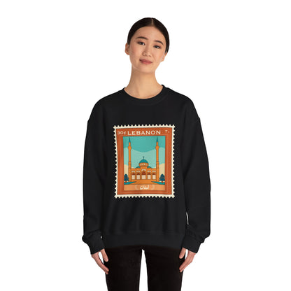 Lebanon Stamp Unisex Heavy Blend™ Crewneck Sweatshirt