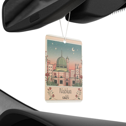 Nablus-Inspired Car Air Freshener - Aromatic Décor for Travel Lovers