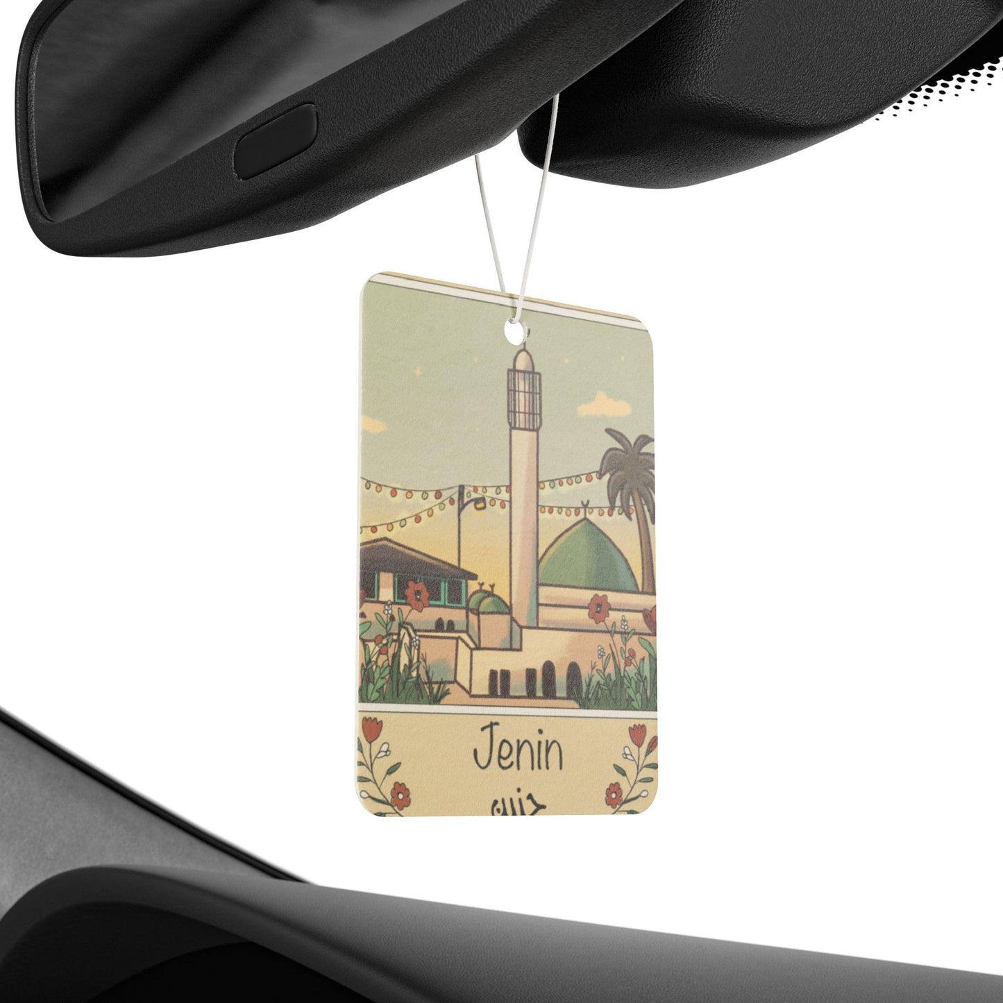 Palestine Jenin Decorative Car Air Freshener - Design for Home & Travel