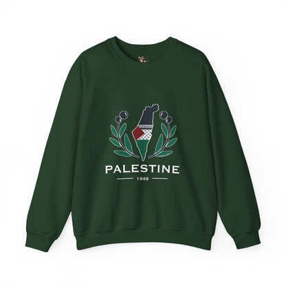 Palestine Olive Branch Unisex Heavy Blend™ Crewneck Sweatshirt