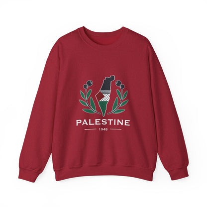 Palestine Olive Branch Unisex Heavy Blend™ Crewneck Sweatshirt