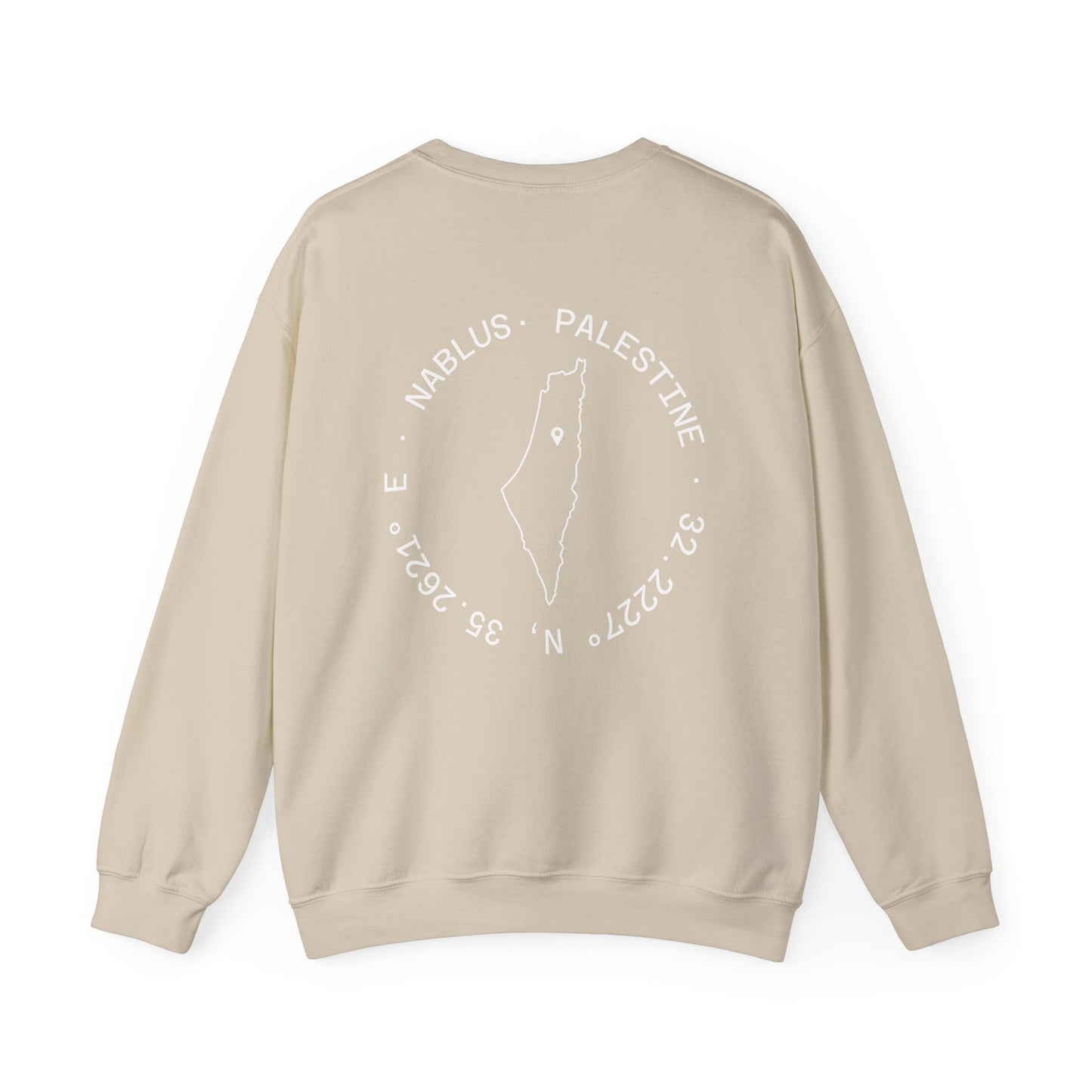 Palestine Nablus Unisex Heavy Blend™ Palestine Nablus Crewneck Sweatshirt