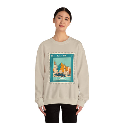 Egypt Stamp Unisex Heavy Blend™ Crewneck Sweatshirt