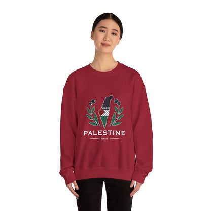 Palestine Olive Branch Unisex Heavy Blend™ Crewneck Sweatshirt