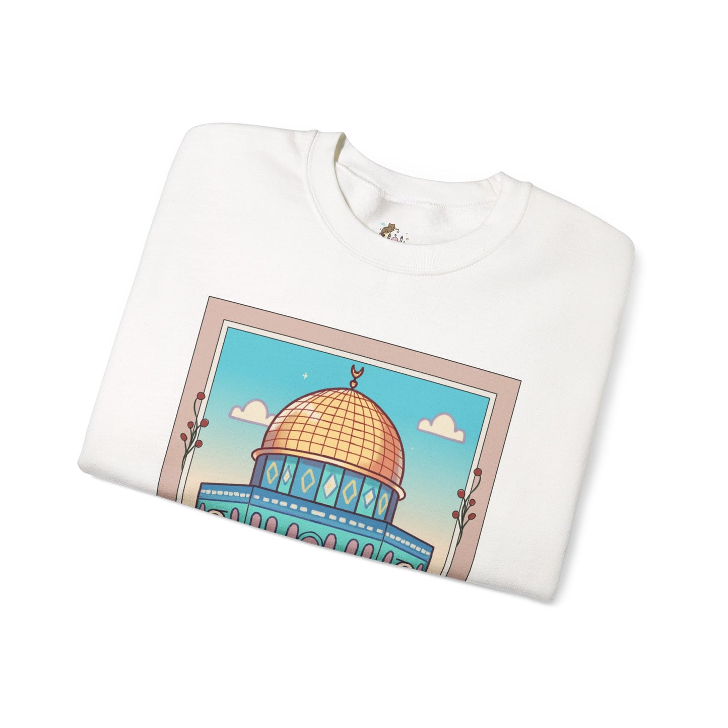 Palestine Al Quds Jerusalem Dome of the Rock Unisex Heavy Blend™ Crewneck Sweatshirt