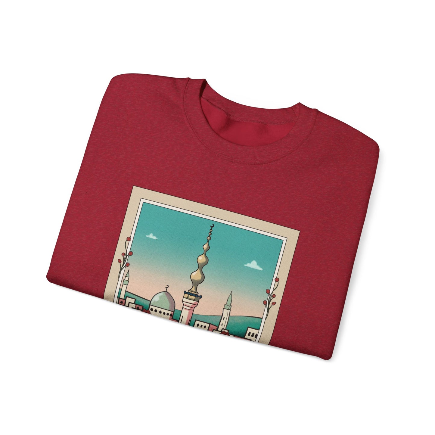 Palestine Beit Hanina Polaroid Unisex Heavy Blend™ Crewneck Sweatshirt