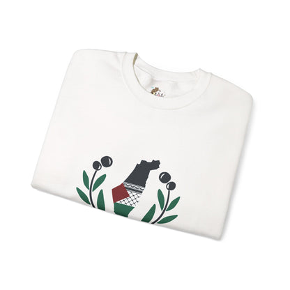 Palestine Olive Branch Unisex Heavy Blend™ Crewneck Sweatshirt