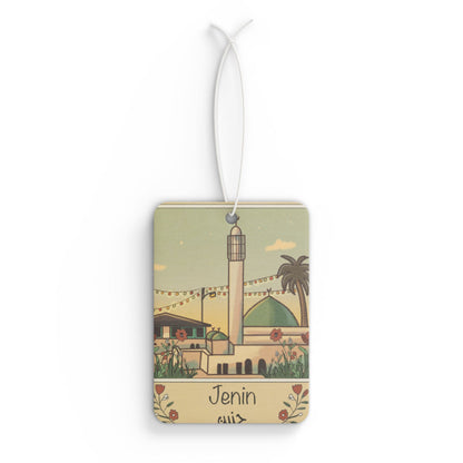 Palestine Jenin Decorative Car Air Freshener - Design for Home & Travel