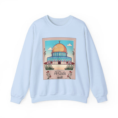 Palestine Al Quds Jerusalem Dome of the Rock Unisex Heavy Blend™ Crewneck Sweatshirt