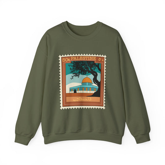 Palestine Stamp Unisex Heavy Blend™ Crewneck Sweatshirt