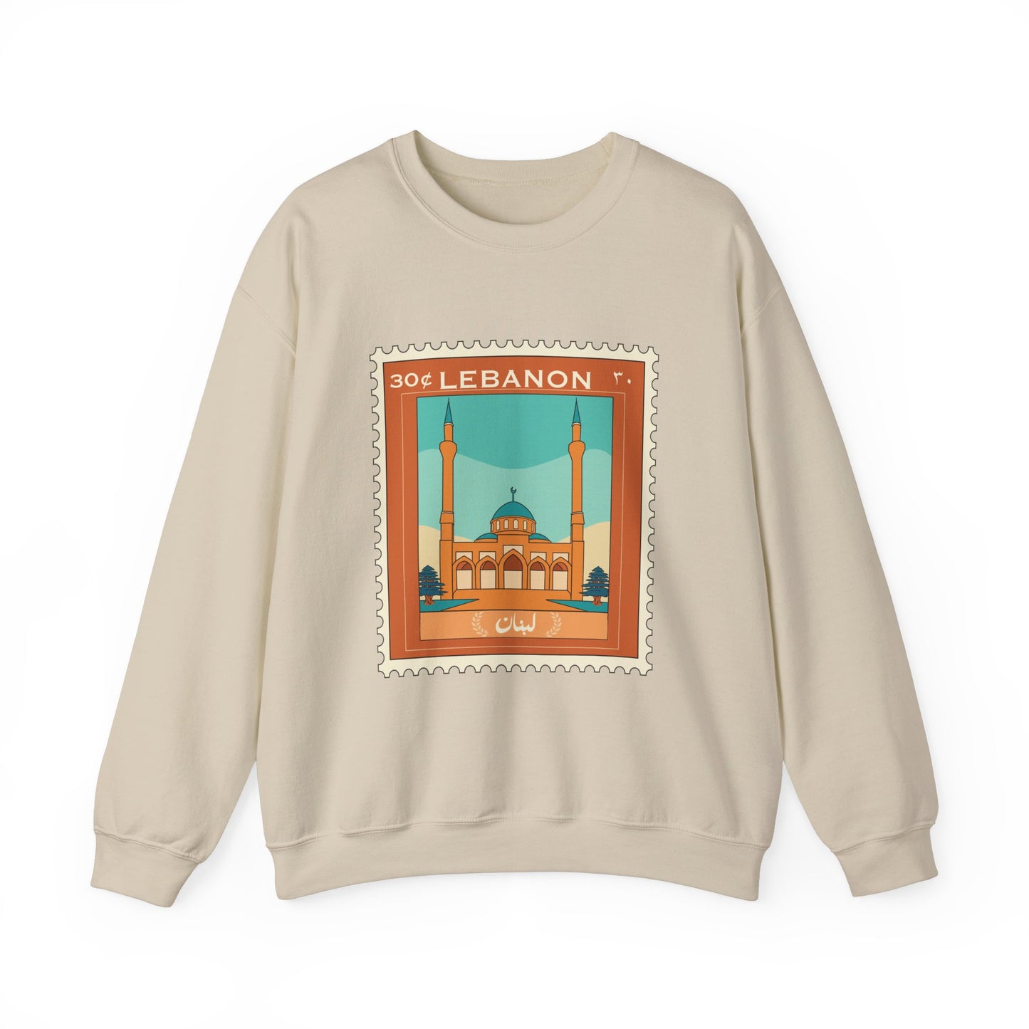 Lebanon Stamp Unisex Heavy Blend™ Crewneck Sweatshirt