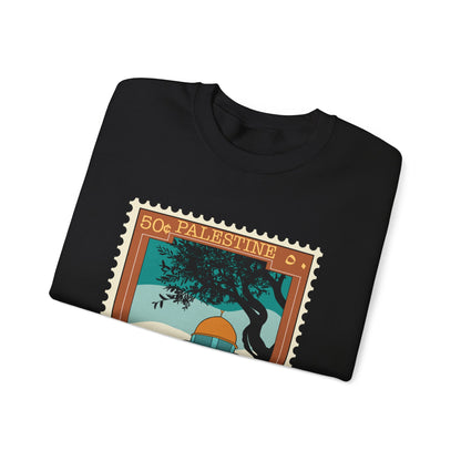 Palestine Stamp Unisex Heavy Blend™ Crewneck Sweatshirt